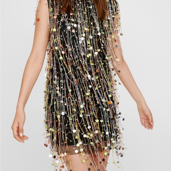 NWT Nasty Gal tassel dress - Picture 2 of 5